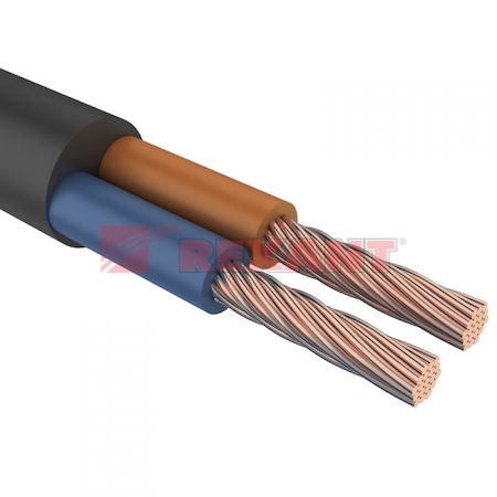 REXANT 01-8032-4 Провод ПВС 2х1,0 черный  (ККЗ) ГОСТ