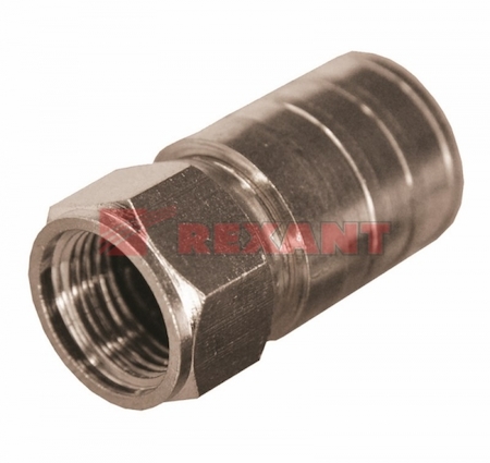 05-4008 F-разъем для RG-11, обжим, L=23 мм, медь  REXANT ВЫВОДИМ