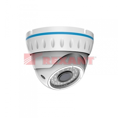 REXANT 45-0143 Уличная Купольная AHD 1,3Мп (960p) видеокамера, с Вариофокальным объективом 2,8-12мм. и ИК подсветкой