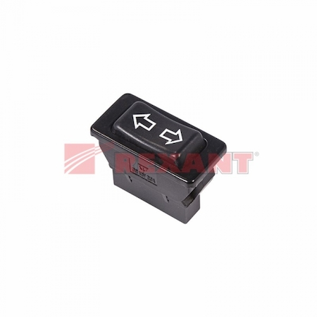 36-4410 Выключатель (стеклоподъемника) клавишный 12V 20А (5с) (ON)-OFF-(ON)  черный  (ASW-01)  REXANT