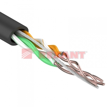 01-0025 Кабель UTP 2 х 2 х 0,50 мм, cat 5e, наружный (OUTDOOR) (бухта 305м)  REXANT