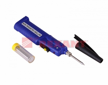 Фото Rexant 12-0181 Паяльник мини (питание 3 батарейки AA) 4.5В/8Вт