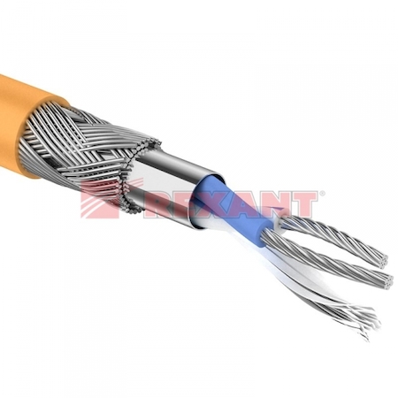 01-9841-3 Кабель RS-485 нг(А)-HF 1х2х0,6мм., 24 AWG, 305м.,  REXANT