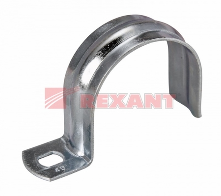 REXANT 28-1018 40 скобка (50 шт/уп) для металлорукава 32 (двухлапковая)