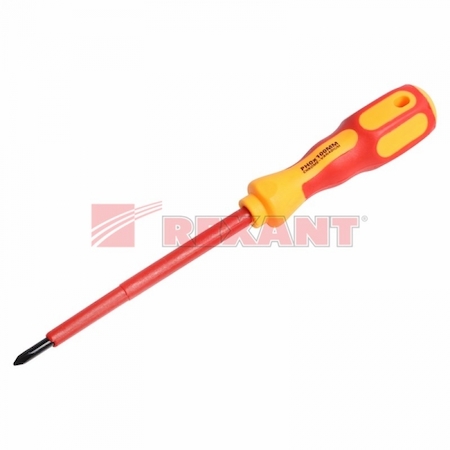 REXANT 12-4716 Отвертка крестовая " Электрика " PH 0 X 100 мм Rexant