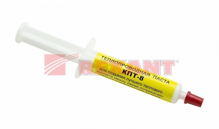 Фото Rexant 09-3751 Паста теплопроводная КПТ-8 шприц 2мл