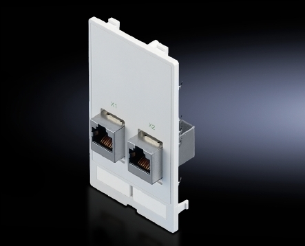Rittal 2482560 SZ Вставка с разъемами 2xRJ45 гнездо/гнездо 1шт