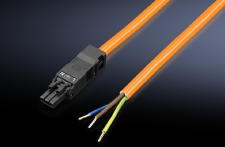 Rittal 2500400 SZ Кабель подключения 100-240В 3-конт. оранж. 3000мм, 5шт