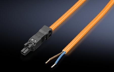 Rittal 2500420 SZ Кабель подключения 100-240В 2-конт. оранж. 3000мм, 5шт