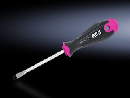 Rittal 4052014 AS Отвертка неизолированная SL 8,0x1,2 175мм с плоским шлицем 1шт