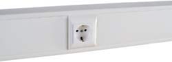 SPL 100012S Суппорт с рамкой 1 пост (45х45) на профиль для кабель-канала 100х50