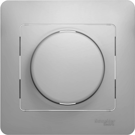 Schneider Electric GSL000337 GLOSSA СВЕТОРЕГУЛЯТОР (диммер) LED, RC, 630Вт/ВА, в сборе, АЛЮМИНИЙ