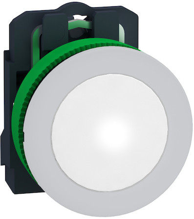 Schneider Electric XB5FVB1C1 СИГН. ЛАМПА 22ММ 24В БЕЛАЯ, ЗАПОДЛИЦО, ПЛАСТИК C1