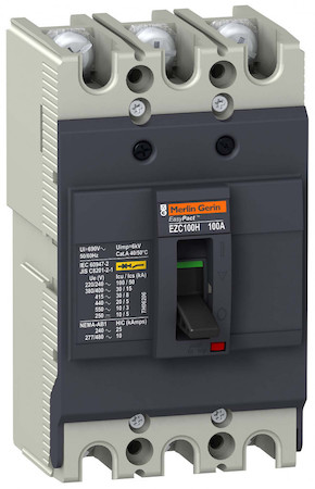 Schneider Electric EZC100H3100 3П3Т АВТОМАТИЧЕСКИЙ ВЫКЛЮЧАТЕЛЬ EZC100 30KA/380В 100 A