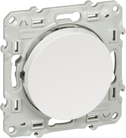 Schneider Electric S52R263 ODACE ПЕРЕКЛЮЧАТЕЛЬ с LED-подсветкой, БЕЛЫЙ