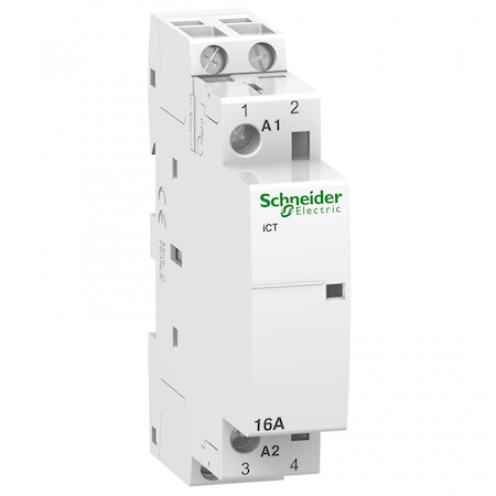 Schneider Electric A9C22012 МОДУЛЬНЫЙ КОНТАКТОР iCT16A 2НО 12В АС 50ГЦ