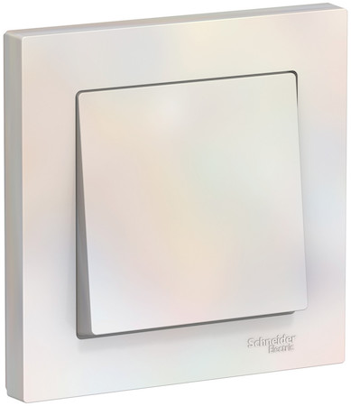Schneider Electric ATN000412 ATLASDESIGN 1-клавишный ВЫКЛЮЧАТЕЛЬ, сх.1, 10АХ, в сборе, ЖЕМЧУГ