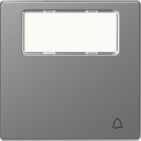 Schneider Electric MTN3365-6036 MERTEN D-Life КЛАВИША 1-ная, пол. д/надп., звонок, НЕРЖ. СТАЛЬ