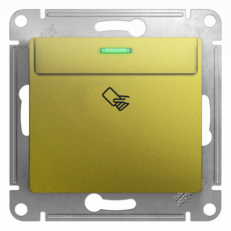 Schneider Electric GSL001069 GLOSSA Карточный ВЫКЛЮЧАТЕЛЬ,10AX, механизм, ФИСТАШКОВЫЙ