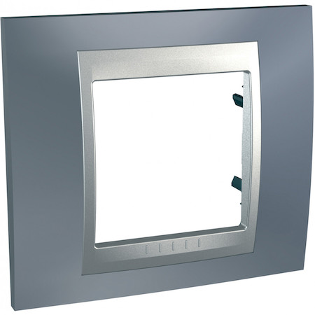 Schneider Electric MGU66.002.097 UNICA TOP РАМКА 1-постовая, АЛЮМИНИЙ/ГРЭЙ