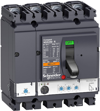 Schneider Electric LV433511 4П АВТОМ.ВЫКЛ. MIC2.2 100A NSX250R(200кА при 415В, 45кА при 690B)
