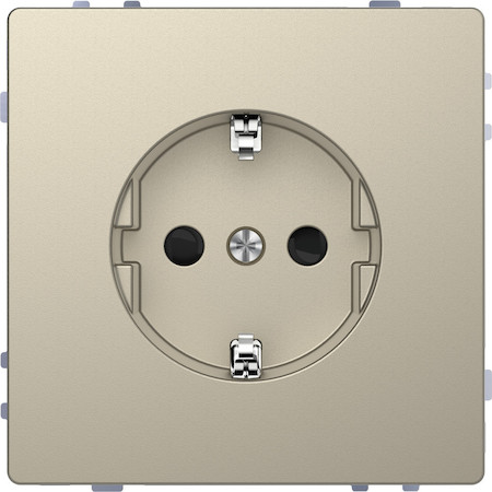 Schneider Electric MTN2300-6033 MERTEN D-Life РОЗЕТКА 16А с з/к и шторками, САХАРА