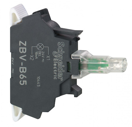 Schneider Electric ZBVB65 СВЕТ. МОДУЛЬ, СИНИЙ, ВСТР. СВЕТОДИОД, 24 В