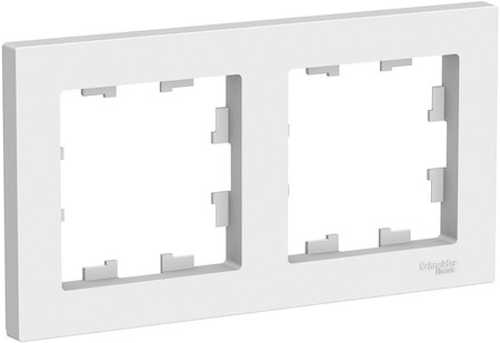 Schneider Electric ATN000102 ATLASDESIGN 2-постовая РАМКА, универсальная, БЕЛЫЙ