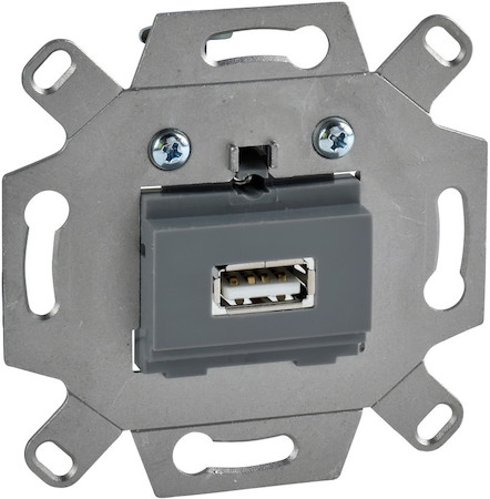 Schneider Electric MTN4581-0000 MERTEN МЕХАНИЗМ USB 2.0 на суппорте с 1 разъемом