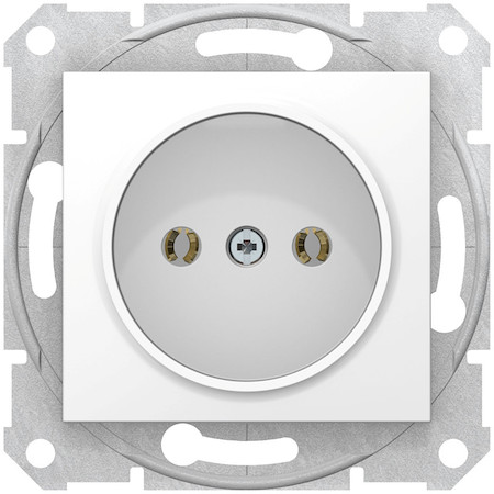 Schneider Electric SDN2900221 SEDNA РОЗЕТКА 16А без з/к, без шторок, быстрозажимные контакты, БЕЛЫЙ