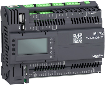 Schneider Electric TM172PDG42S ПЛК М172,дисплей, 42I/O,Eth, 2 MB, 2 SSR