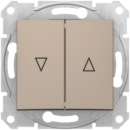 Schneider Electric SDN1300168 SEDNA КНОПОЧНЫЙ ВЫКЛЮЧАТЕЛЬ ДЛЯ ЖАЛЮЗИ, сх.4, электрич. блок., ТИТАН