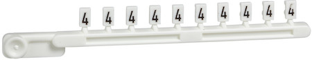 Schneider Electric AB1R4 ЛЕНТА 10 ШТ МАРКИРОВКИ НАБОРНОЙ, ЦИФРА 4