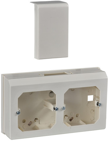 Schneider Electric ETK20596 КОРОБКА ДВОЙНАЯ ЭУИ С/С60ММ Д/МИНИ-КАНАЛ