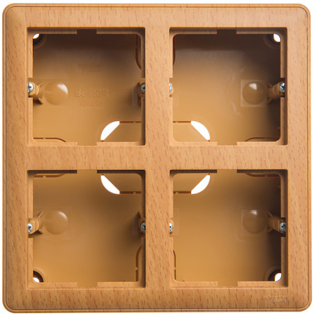 Schneider Electric KP-452-88 W59 КОРОБКА подъемная для наружного монтажа с рамкой 4-местная, БУК