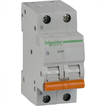 Schneider Electric 11213 АВТОМАТИЧЕСКИЙ ВЫКЛЮЧАТЕЛЬ ВА63 1П+Н 16A C 4,5 кА, Болгария/Италия