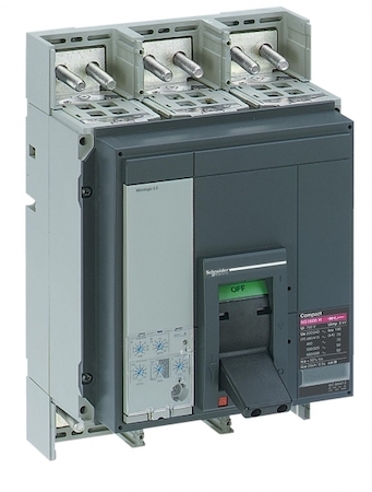 Schneider Electric 33462 Автоматический выключатель ComPact NS630bL, 150 kA при 415 В пер.тока, расцеп. MicroLogic 2.0, 630A, стационар.,3П3Т