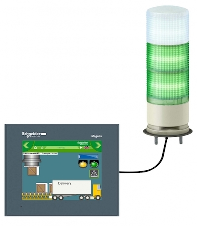 Schneider Electric СВЕТОВАЯ КОЛОННА В СБОРЕ С USB ПОДКЛЮЧ. XVGU3SWV