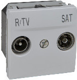 Schneider Electric MGU3.454.18 РОЗЕТКА R-TV/SAT ОДИНОЧНАЯ БЕЛ