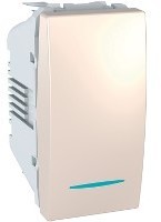 Schneider Electric MGU3.101.25N ВИМИКАЧ 1-КЛАВІШ.(СХ.1)З ПІДСВ.1М,СЛ.К.