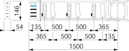 Schneider Electric KSA400ED4156 СЕКЦИЯ ПРЯМАЯ 400A, 1,5М