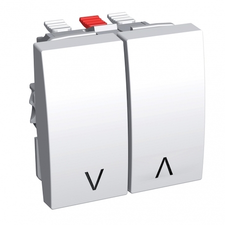 Schneider Electric ALB45089 ВЫКЛЮЧАТЕЛЬ ДЛЯ ЖАЛЮЗИ НАЖИМНОЙ 16A