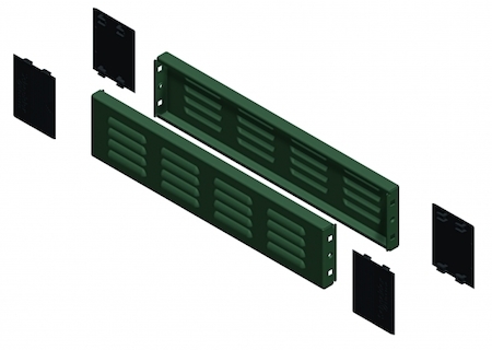 Schneider Electric NSYSPV6100 2 БОКОВЫЕ ПАНЕЛИ ЦОКОЛЯ ВЕНТИЛИРУЕМЫЕ 600x100