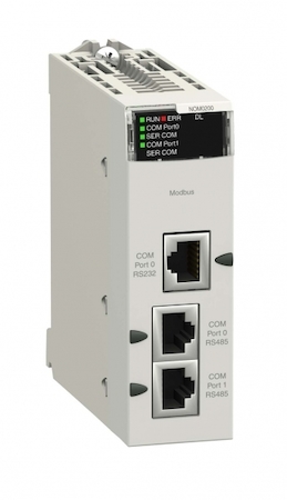 Schneider Electric BMXNOM0200H Комм модуль 2 порта RS485/232, покрытие