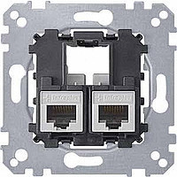 Schneider Electric MTN465807 МЕХ-Х КОМПЬЮТ.РОЗЕТКИ 2 ПОСТА RJ45 5 FTP