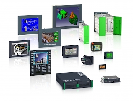 Schneider Electric XBTGH2460 Сенс перенос терминал 5"7 12 кнопок Eth USB слот CF Авар кнопка стилус