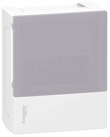 Schneider Electric MIP12106T MINI PRAGMA ЩИТ НАВЕСНОЙ С ДЫМЧАТОЙ ДВ. 1РЯД/6МОД,IP40,IK07,63А,2 клеммы,Италия