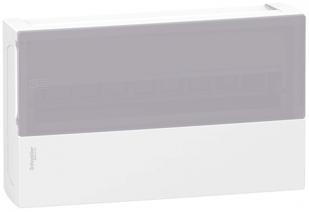 Schneider Electric MIP12118T MINI PRAGMA ЩИТ НАВЕСНОЙ С ДЫМЧАТОЙ ДВ. 1РЯД/18МОД,IP40,IK07,63А,2 клеммы,Италия