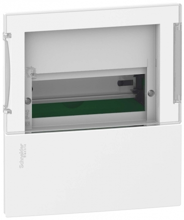 Schneider Electric MIP22104S MINI PRAGMA ЩИТ ВСТРАИВ. С ПРОЗРАЧ. ДВ. 1РЯД/4МОД,IP40,IK07,50А,2 клеммы,Италия