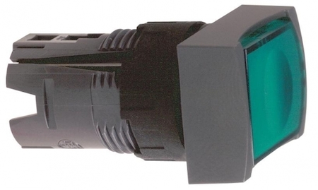 Schneider Electric ZB6DF3 КНОПКА ПРЯМОУГ. С ПОДСВ. ЗЕЛЕНАЯ